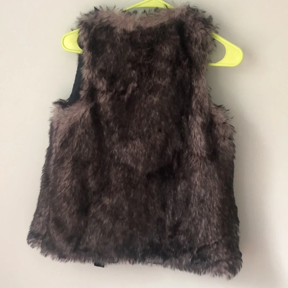 NWT ZARA kids outerwear collection faux fur vest